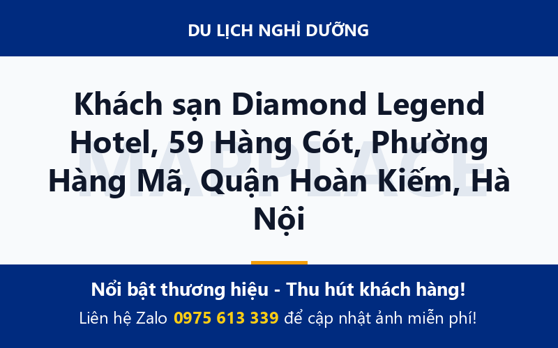 Khách sạn Diamond Legend Hotel, 59 Hàng Cót, Phường Hàng Mã, Quận Hoàn Kiếm, Hà Nội