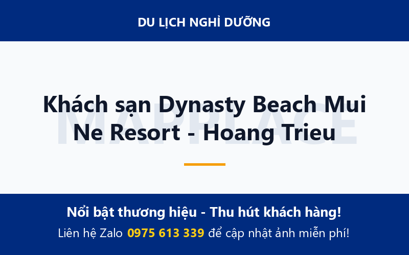 Khách sạn Dynasty Beach Mui Ne Resort - Hoang Trieu