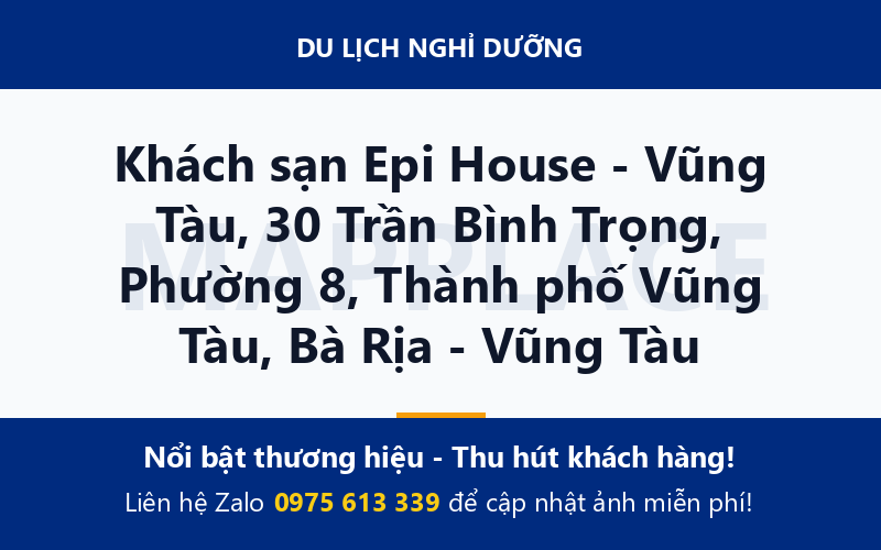Khách sạn Epi House - Vũng Tàu, 30 Trần Bình Trọng, Phường 8, Thành phố Vũng Tàu, Bà Rịa - Vũng Tàu