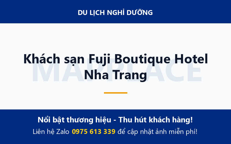 Khách sạn Fuji Boutique Hotel Nha Trang