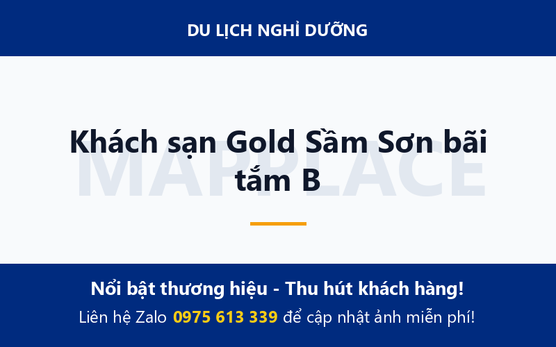 Khách sạn Gold Sầm Sơn bãi tắm B