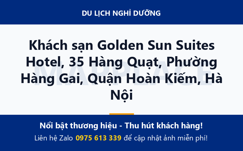 Khách sạn Golden Sun Suites Hotel, 35 Hàng Quạt, Phường Hàng Gai, Quận Hoàn Kiếm, Hà Nội