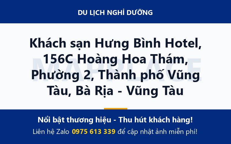 Khách sạn Hưng Bình Hotel, 156C Hoàng Hoa Thám, Phường 2, Thành phố Vũng Tàu, Bà Rịa - Vũng Tàu