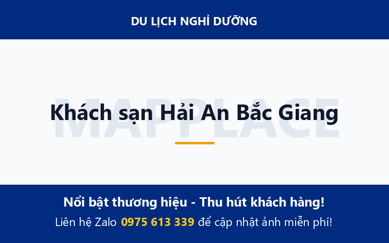 Khách sạn Hải An Bắc Giang
