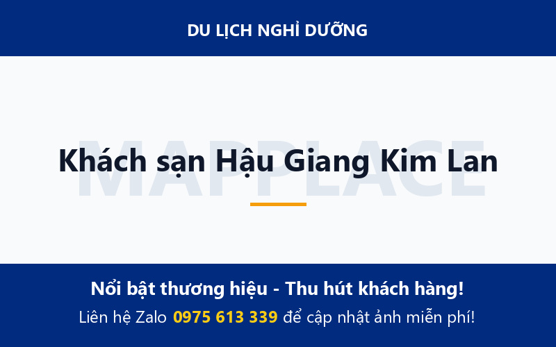 Khách sạn Hậu Giang Kim Lan