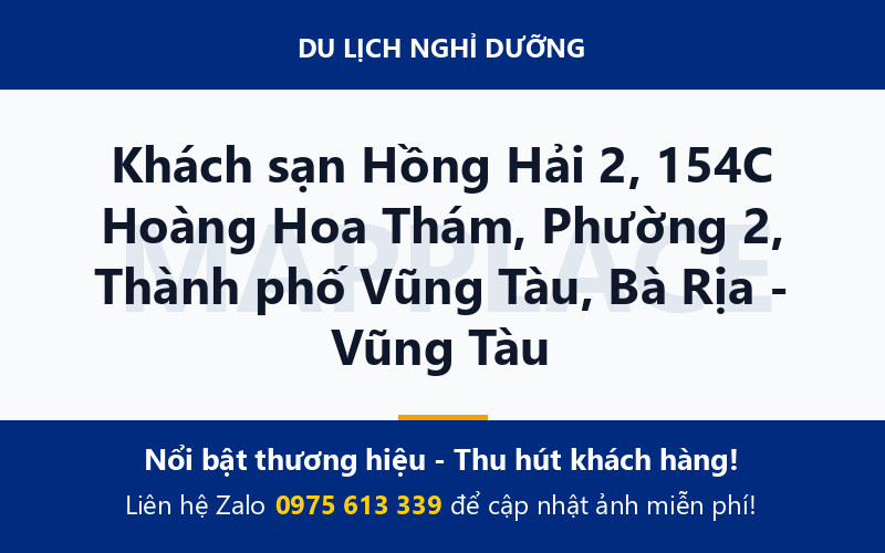 Khách sạn Hồng Hải 2, 154C Hoàng Hoa Thám, Phường 2, Thành phố Vũng Tàu, Bà Rịa - Vũng Tàu