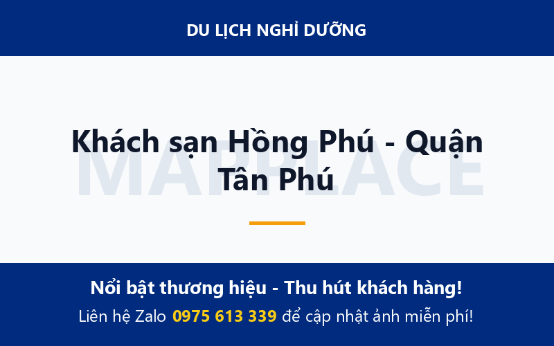 Khách sạn Hồng Phú - Quận Tân Phú
