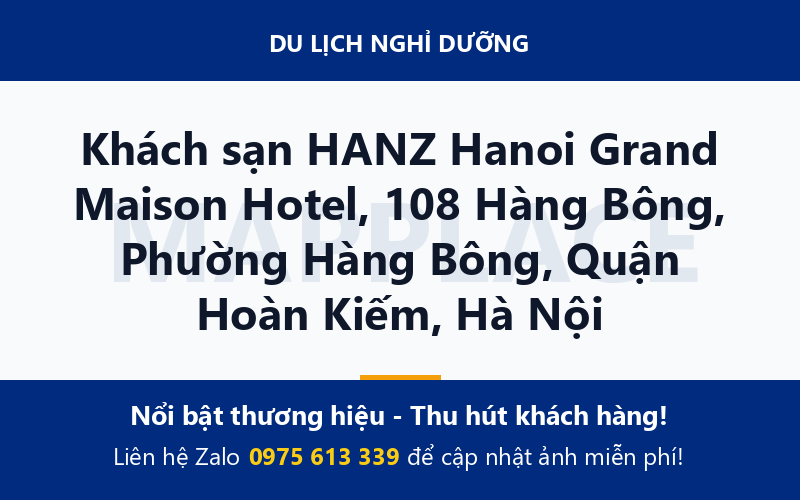 Khách sạn HANZ Hanoi Grand Maison Hotel, 108 Hàng Bông, Phường Hàng Bông, Quận Hoàn Kiếm, Hà Nội