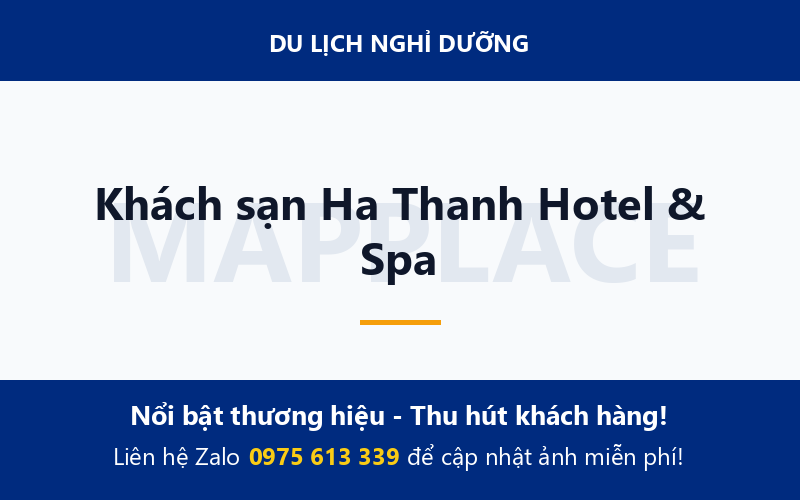 Khách sạn Ha Thanh Hotel & Spa
