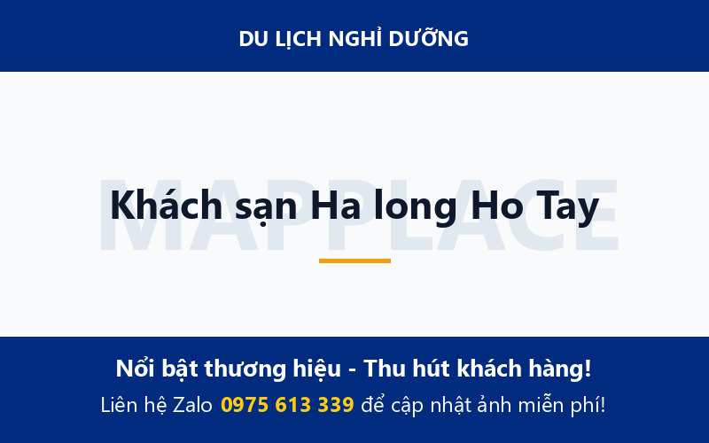 Khách sạn Ha long Ho Tay