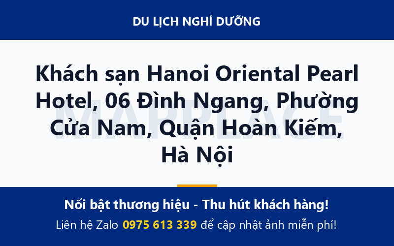 Khách sạn Hanoi Oriental Pearl Hotel, 06 Đình Ngang, Phường Cửa Nam, Quận Hoàn Kiếm, Hà Nội