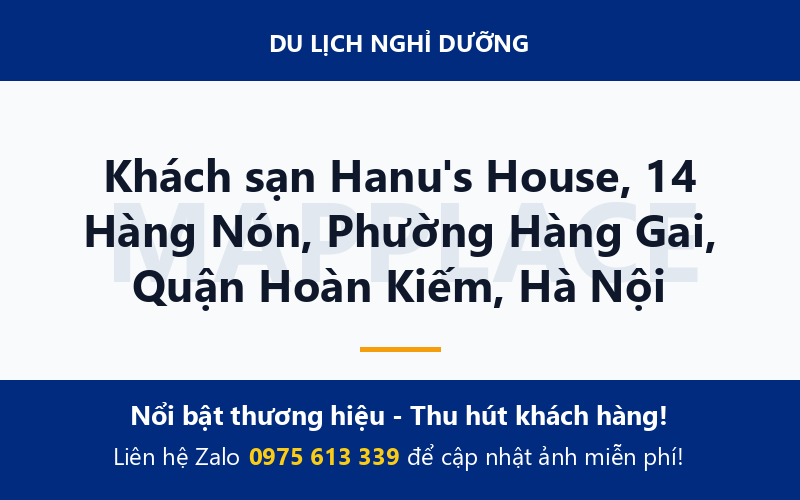 Khách sạn Hanu's House, 14 Hàng Nón, Phường Hàng Gai, Quận Hoàn Kiếm, Hà Nội