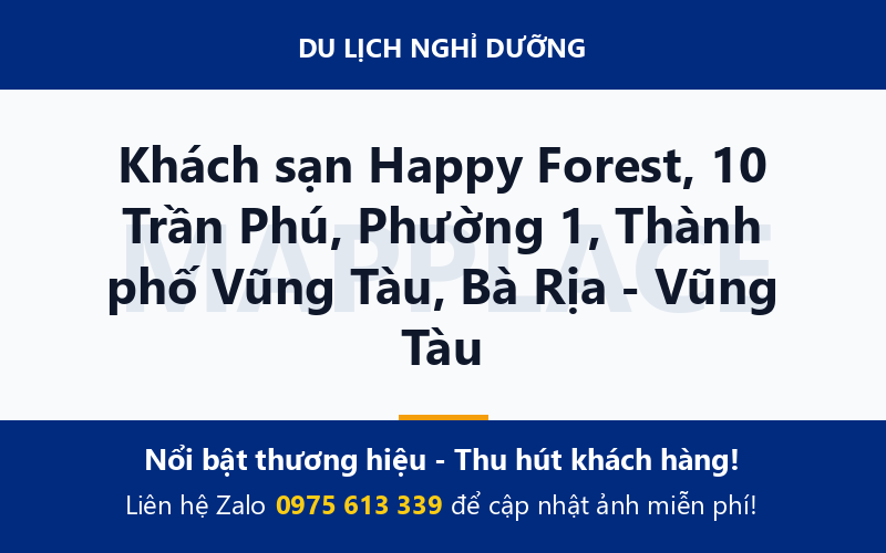 Khách sạn Happy Forest, 10 Trần Phú, Phường 1, Thành phố Vũng Tàu, Bà Rịa - Vũng Tàu