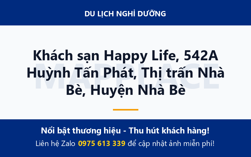 Khách sạn Happy Life, 542A Huỳnh Tấn Phát, Thị trấn Nhà Bè, Huyện Nhà Bè