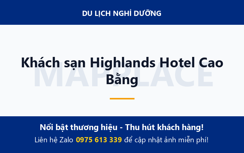 Khách sạn Highlands Hotel Cao Bằng