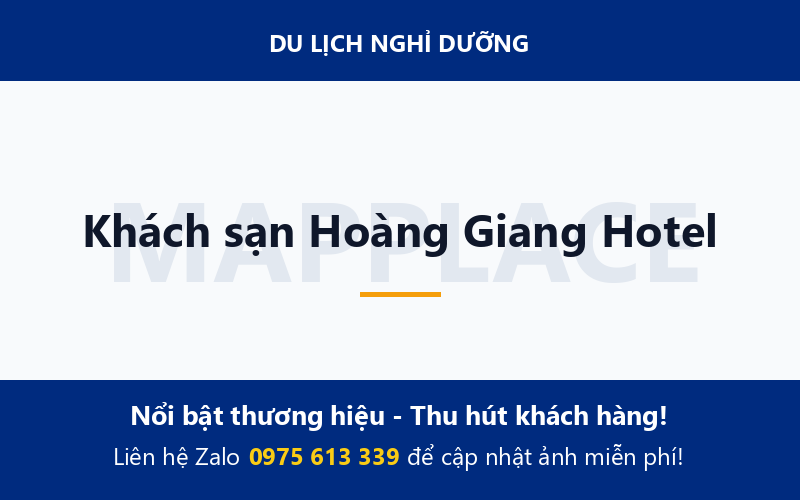 Khách sạn Hoàng Giang Hotel