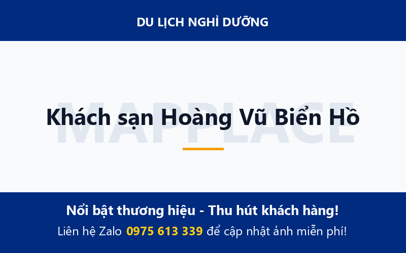 Khách sạn Hoàng Vũ Biển Hồ