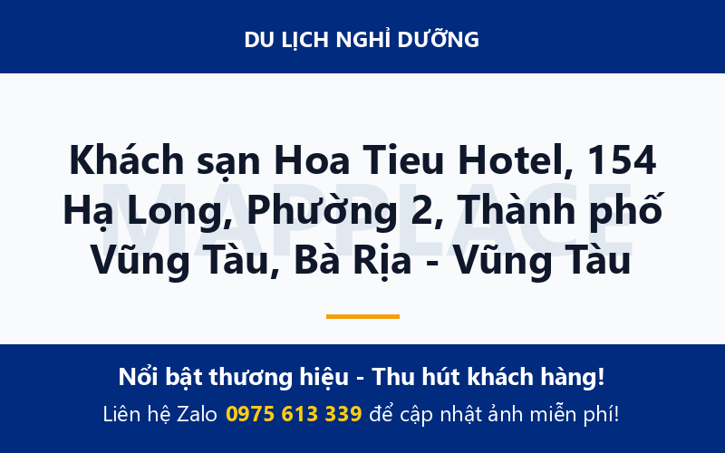 Khách sạn Hoa Tieu Hotel, 154 Hạ Long, Phường 2, Thành phố Vũng Tàu, Bà Rịa - Vũng Tàu