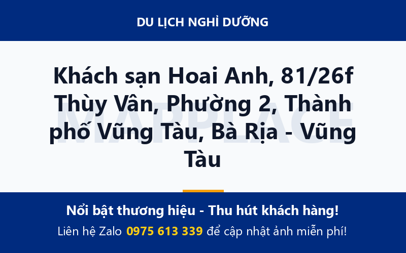 Khách sạn Hoai Anh, 81/26f Thùy Vân, Phường 2, Thành phố Vũng Tàu, Bà Rịa - Vũng Tàu