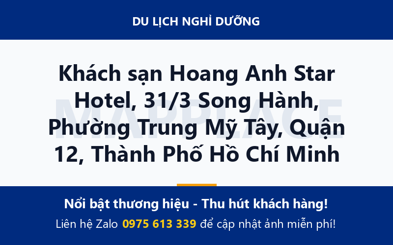 Khách sạn Hoang Anh Star Hotel, 31/3 Song Hành, Phường Trung Mỹ Tây, Quận 12, Thành Phố Hồ Chí Minh
