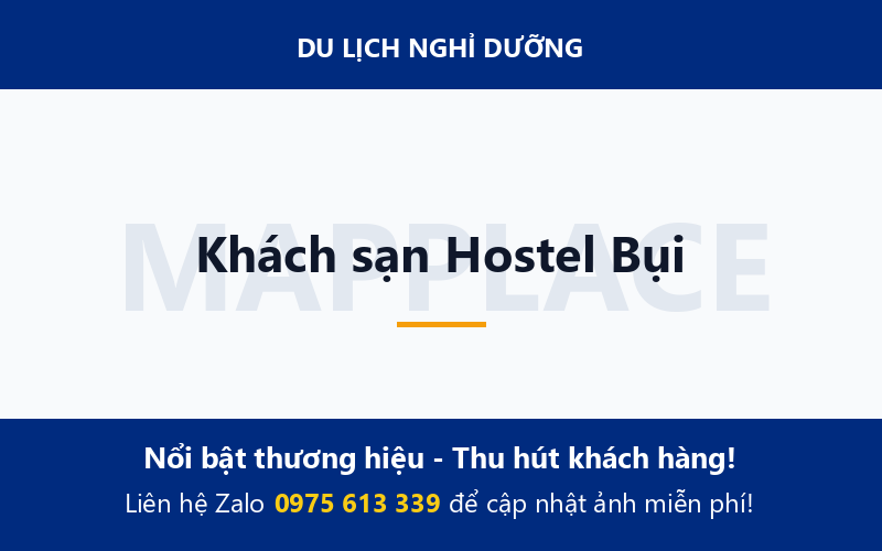 Khách sạn Hostel Bụi