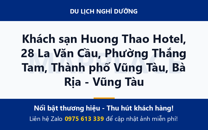 Khách sạn Huong Thao Hotel, 28 La Văn Cầu, Phường Thắng Tam, Thành phố Vũng Tàu, Bà Rịa - Vũng Tàu