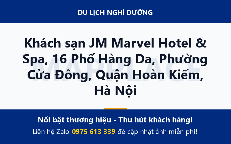 Khách sạn JM Marvel Hotel & Spa, 16 Phố Hàng Da, Phường Cửa Đông, Quận Hoàn Kiếm, Hà Nội