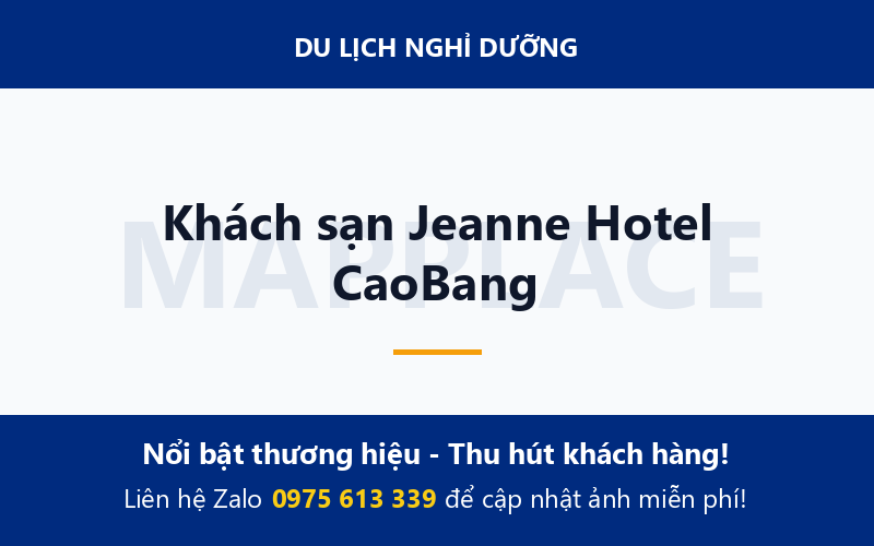Khách sạn Jeanne Hotel CaoBang