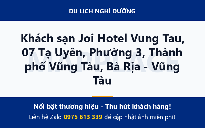 Khách sạn Joi Hotel Vung Tau, 07 Tạ Uyên, Phường 3, Thành phố Vũng Tàu, Bà Rịa - Vũng Tàu