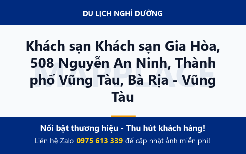 Khách sạn Khách sạn Gia Hòa, 508 Nguyễn An Ninh, Thành phố Vũng Tàu, Bà Rịa - Vũng Tàu