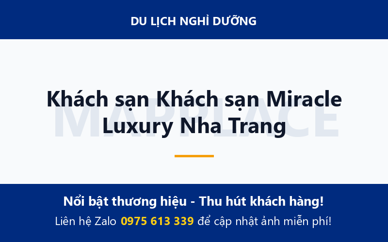 Khách sạn Khách sạn Miracle Luxury Nha Trang