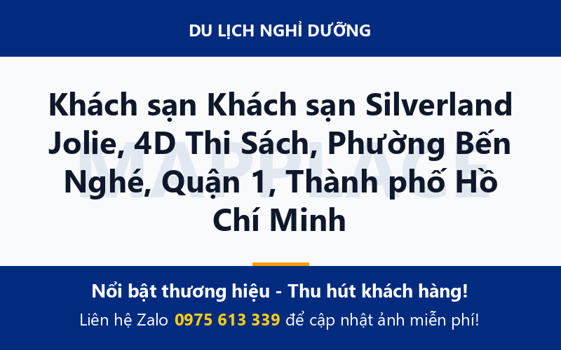 Khách sạn Khách sạn Silverland Jolie, 4D Thi Sách, Phường Bến Nghé, Quận 1, Thành phố Hồ Chí Minh