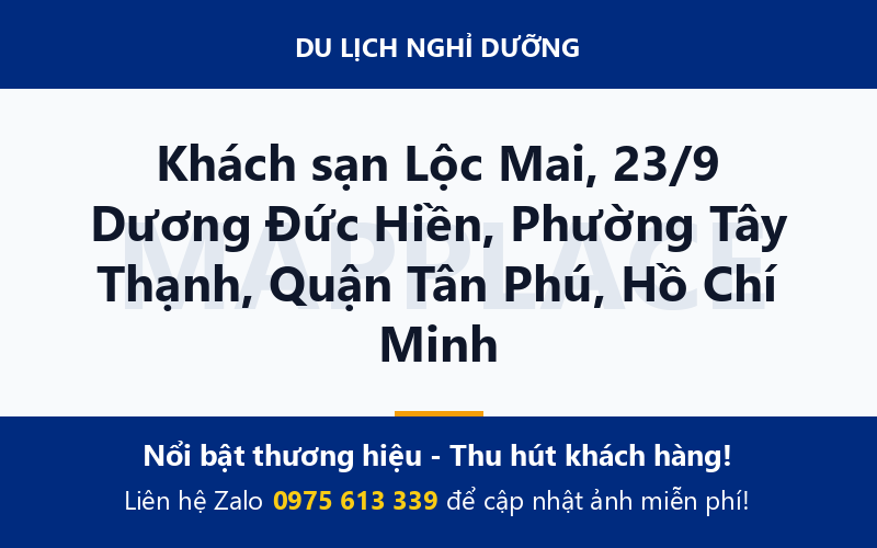 Khách sạn Lộc Mai, 23/9 Dương Đức Hiền, Phường Tây Thạnh, Quận Tân Phú, Hồ Chí Minh