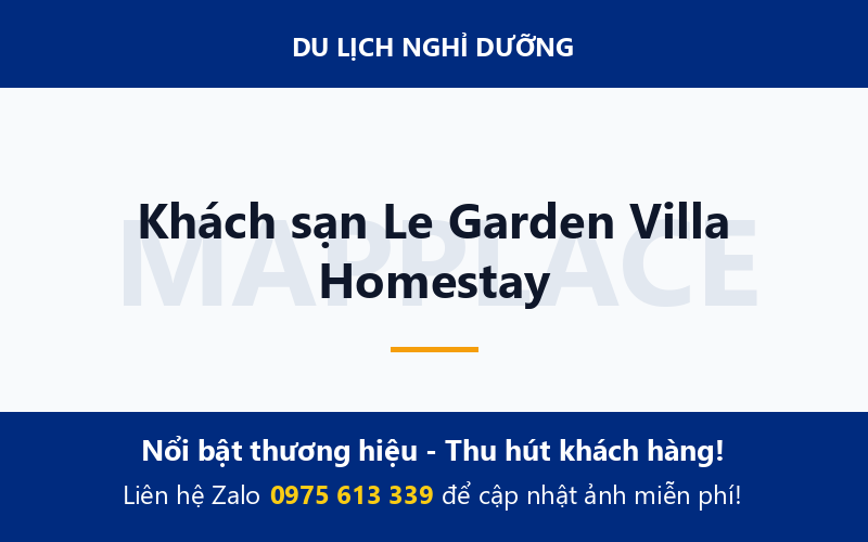 Khách sạn Le Garden Villa Homestay