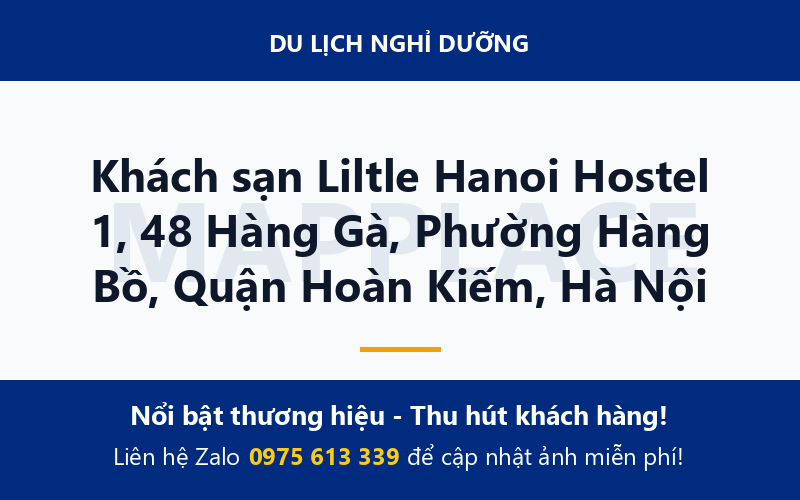 Khách sạn Liltle Hanoi Hostel 1, 48 Hàng Gà, Phường Hàng Bồ, Quận Hoàn Kiếm, Hà Nội