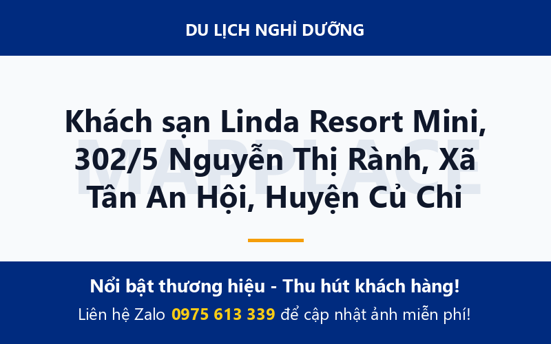 Khách sạn Linda Resort Mini, 302/5 Nguyễn Thị Rành, Xã Tân An Hội, Huyện Củ Chi