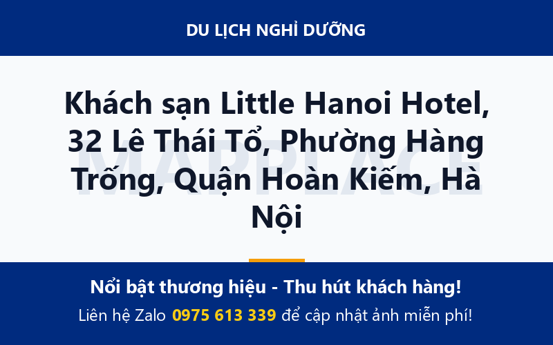 Khách sạn Little Hanoi Hotel, 32 Lê Thái Tổ, Phường Hàng Trống, Quận Hoàn Kiếm, Hà Nội
