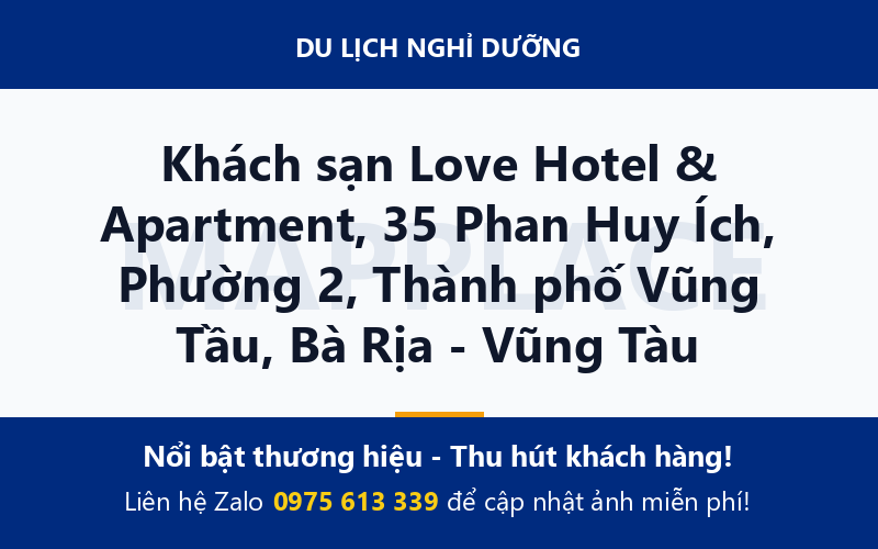 Khách sạn Love Hotel & Apartment, 35 Phan Huy Ích, Phường 2, Thành phố Vũng Tầu, Bà Rịa - Vũng Tàu