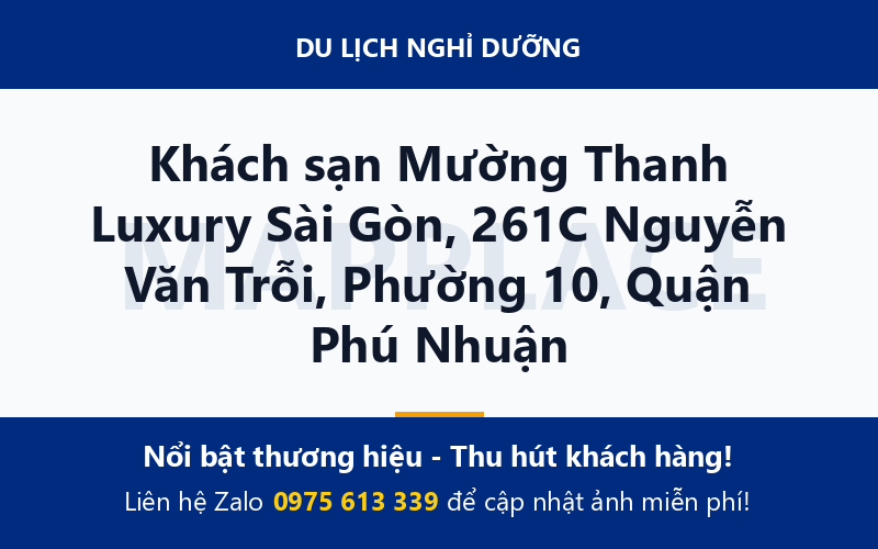 Khách sạn Mường Thanh Luxury Sài Gòn, 261C Nguyễn Văn Trỗi, Phường 10, Quận Phú Nhuận