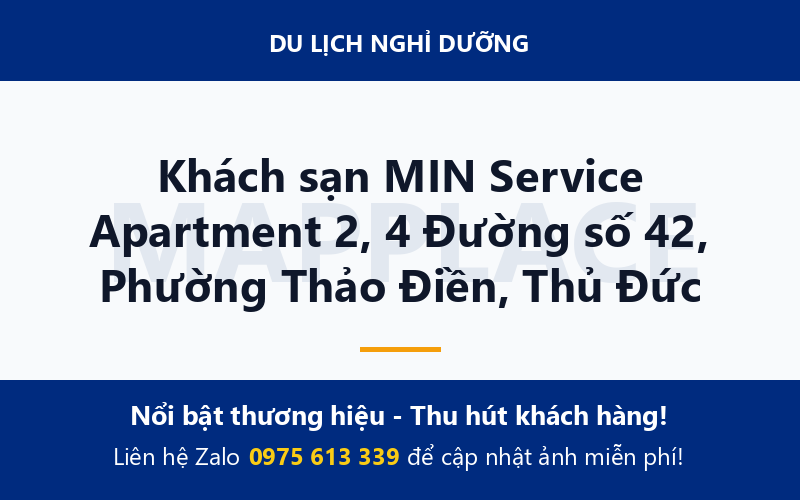 Khách sạn MIN Service Apartment 2, 4 Đường số 42, Phường Thảo Điền, Thủ Đức