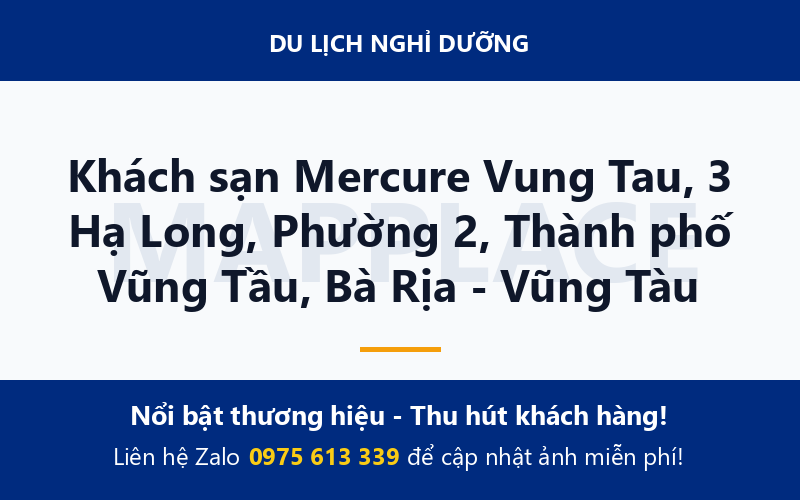 Khách sạn Mercure Vung Tau, 3 Hạ Long, Phường 2, Thành phố Vũng Tầu, Bà Rịa - Vũng Tàu