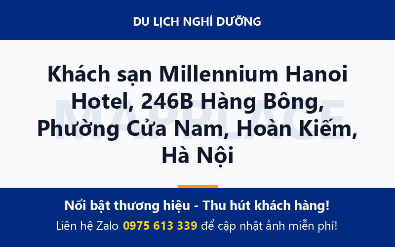 Khách sạn Millennium Hanoi Hotel, 246B Hàng Bông, Phường Cửa Nam, Hoàn Kiếm, Hà Nội