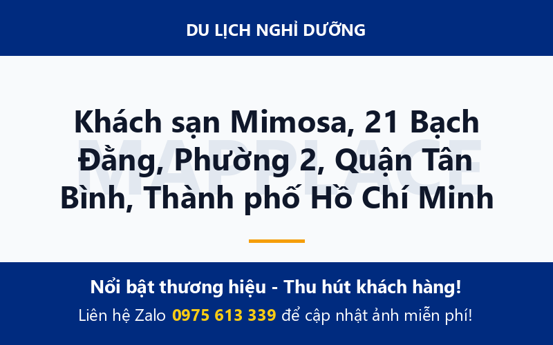 Khách sạn Mimosa, 21 Bạch Đằng, Phường 2, Quận Tân Bình, Thành phố Hồ Chí Minh