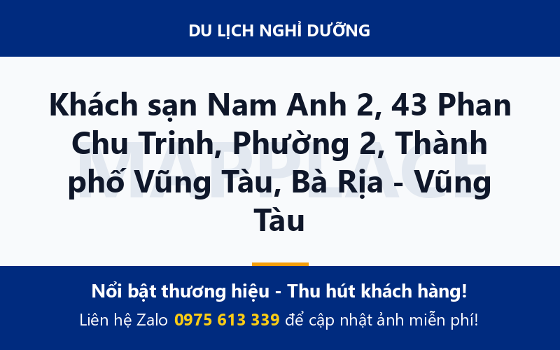 Khách sạn Nam Anh 2, 43 Phan Chu Trinh, Phường 2, Thành phố Vũng Tàu, Bà Rịa - Vũng Tàu