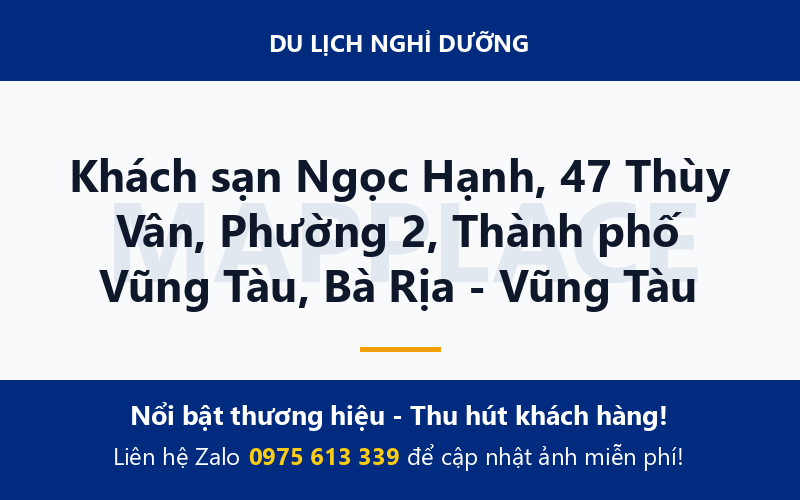 Khách sạn Ngọc Hạnh, 47 Thùy Vân, Phường 2, Thành phố Vũng Tàu, Bà Rịa - Vũng Tàu