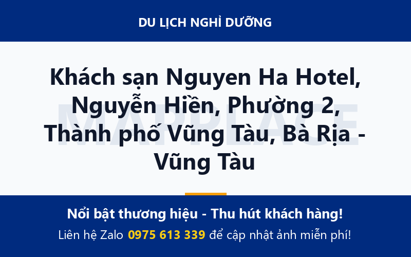 Khách sạn Nguyen Ha Hotel, Nguyễn Hiền, Phường 2, Thành phố Vũng Tàu, Bà Rịa - Vũng Tàu