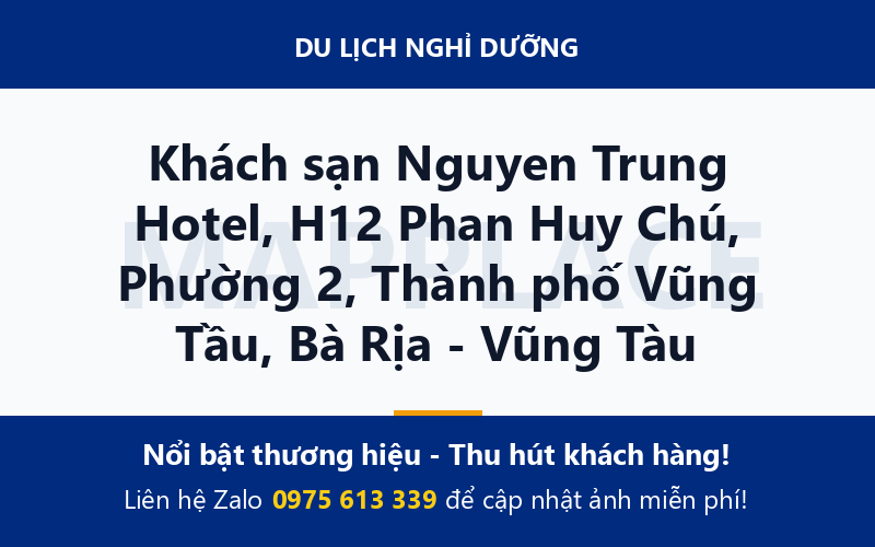 Khách sạn Nguyen Trung Hotel, H12 Phan Huy Chú, Phường 2, Thành phố Vũng Tầu, Bà Rịa - Vũng Tàu