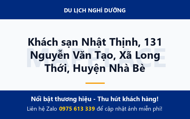 Khách sạn Nhật Thịnh, 131 Nguyễn Văn Tạo, Xã Long Thới, Huyện Nhà Bè