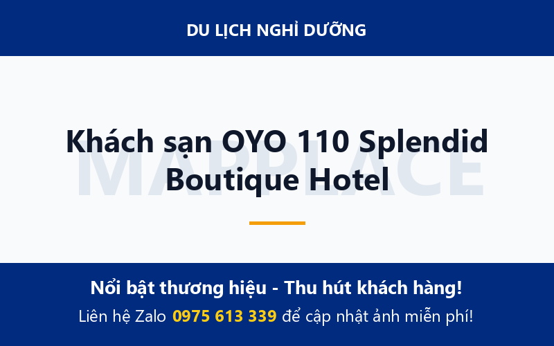 Khách sạn OYO 110 Splendid Boutique Hotel