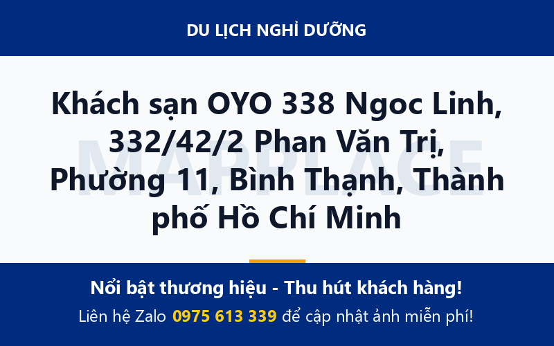 Khách sạn OYO 338 Ngoc Linh, 332/42/2 Phan Văn Trị, Phường 11, Bình Thạnh, Thành phố Hồ Chí Minh